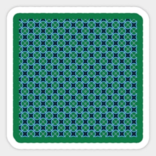 pattern blue on blue circles Sticker